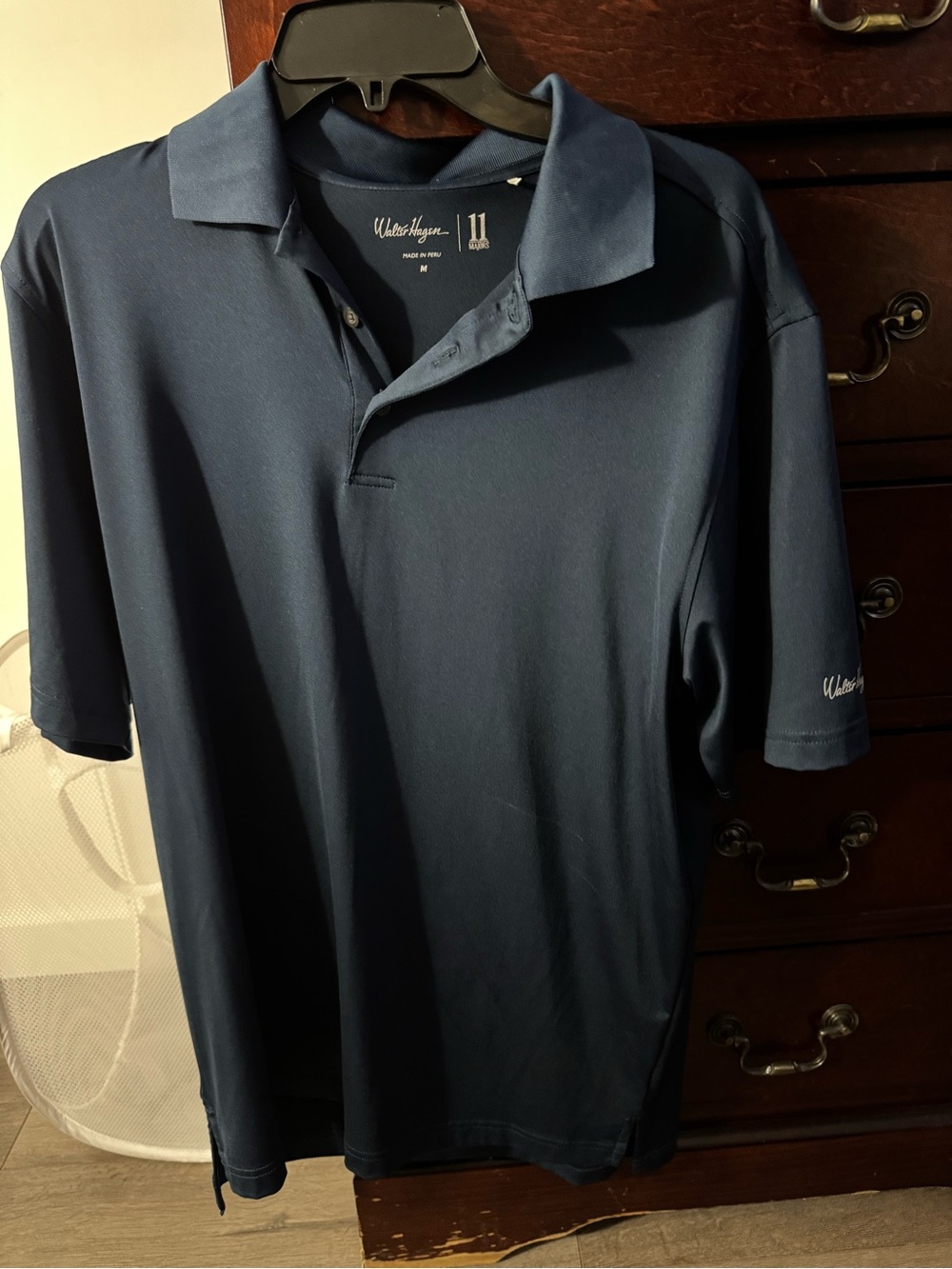 Walter Hagen Men's Dark Blue Performance Polo